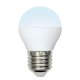 Лампа светодиодная Uniel (UL-00002378) E27 6W 4000K матовая LED-G45-6W/NW/E27/FR/MB PLM11WH. 