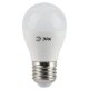 Лампа светодиодная ЭРА E27 5W 4000K матовая LED P45-5W-840-E27. 