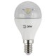 Лампа светодиодная ЭРА E14 7W 4000K прозрачная LED P45-7W-840-E14-Clear. 