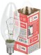 Лампа накаливания ЭРА E14 40W 2700K прозрачная ДС 40-230-Е14 (гофра). 