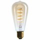 Лампа светодиодная филаментная диммируемая E27 5W 2200K золотая 056-977. 