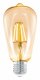 Лампа светодиодная филаментная Eglo E27 4W 2200К янтарь 11521. 