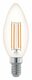 Лампа светодиодная филаментная диммируемая E14 3,5W 2200К прозрачная 11708. 