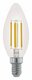 Лампа светодиодная филаментная Eglo диммируемая E14 3,5W 2700К прозрачная 11704. 
