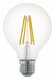 Лампа светодиодная филаментная Eglo диммируемая E27 6W 2700К прозрачная 11702. 