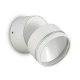 Уличный настенный светодиодный светильник Ideal Lux Omega Round AP1 Bianco. 