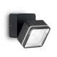 Уличный настенный светодиодный светильник Ideal Lux Omega Square AP1 Nero. 
