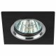 Встраиваемый светильник ЭРА Алюминиевый KL57 SL/BK. 
