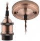Подвесной светильник (UL-00002824) Uniel DLC-V-S22K/E27 TS/1,5M/BL Bronze. 