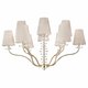 Подвесная люстра Crystal Lux ARMANDO SP6+6 GOLD. 