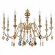 Подвесная люстра Crystal Lux MERCEDES SP8 GOLD/COLOR. 