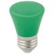 Лампа декоративная светодиодная (UL-00005640) Volpe E27 1W зеленая матовая LED-D45-1W/GREEN/E27/FR/С BELL. 