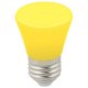 Лампа декоративная светодиодная (UL-00005641) Volpe E27 1W желтая матовая LED-D45-1W/YELLOW/E27/FR/С BELL. 