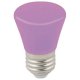 Лампа декоративная светодиодная (UL-00005644) Volpe E27 1W фиолетовая матовая LED-D45-1W/PURPLE/E27/FR/С BELL. 