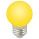 Лампа декоративная светодиодная (UL-00005649) Volpe E27 1W желтая LED-G45-1W/YELLOW/E27/FR/С. 