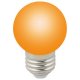 Лампа декоративная светодиодная (UL-00005650) Volpe E27 1W оранжевая LED-G45-1W/ORANGE/E27/FR/С. 