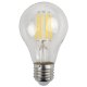 Лампа светодиодная филаментная ЭРА E27 9W 4000K прозрачная F-LED A60-9W-840-E27. 