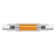 Лампа светодиодная (UL-00005061) Uniel R7s 7W 3000K прозрачная LED-J78-7W/3000K/R7s/CL GLZ07TR. 