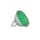 Лампа светодиодная рефлекторная GU5.3 1W 20° зеленая 28004. 