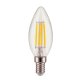 Лампа светодиодная филаментная диммируемая Elektrostandard E14 5W 4200K прозрачная 4690389140990. 