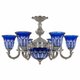 Подвесная люстра Bohemia Ivele 72203P/6/175 Ni P2 U Clear-Blue/H-1I. 