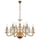 Подвесная люстра iLamp Mercury P9448-10+5 Gold. 