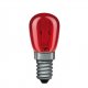 Лампа накаливания миниатюрная Е14 15W красная 80011. 