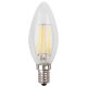 Лампа светодиодная филаментная ЭРА E14 11W 2700K прозрачная F-LED B35-11w-827-E14 Б0046985. 