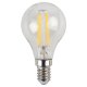 Лампа светодиодная филаментная ЭРА E14 11W 2700K прозрачная F-LED P45-11w-827-E14 Б0047012. 