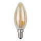 Лампа светодиодная филаментная ЭРА E14 5W 4000K золотая F-LED B35-5W-840-E14 gold Б0047032. 