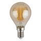 Лампа светодиодная филаментная ЭРА E14 7W 2700K золотая F-LED P45-7W-827-E14 gold Б0047016. 