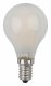 Лампа светодиодная филаментная ЭРА E14 9W 2700K матовая F-LED P45-9w-827-E14 frost Б0047021. 