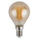 Лампа светодиодная филаментная ЭРА E14 9W 4000K золотая F-LED P45-9w-840-E14 gold Б0047028. 