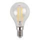 Лампа светодиодная филаментная ЭРА E14 9W 4000K прозрачная F-LED P45-9w-840-E14 Б0047026. 