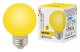 Лампа светодиодная (UL-00006961) Volpe E27 3W желтая LED-G60-3W/Yellow/E27/FR/С. 