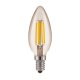 Лампа светодиодная филаментная Elektrostandard E14 7W 3300K прозрачная 4690389062889. 