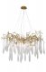 Подвесная люстра Crystal Lux Reina SP8 D1000 Gold Pearl. 