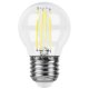 Лампа светодиодная филаментная Feron E27 9W 2700K Шар Прозрачная LB-509 38003. 