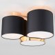 Потолочная люстра TK Lighting Mona 3445 Mona Black/Gold. 