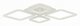 Потолочная светодиодная люстра Evoled Samuro SLE500152-04RGB. 