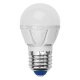 Лампа светодиодная Uniel E27 6W 3000K матовая LED-G45-6W/WW/E27/FR ALP01WH 07906. 