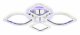 Потолочная светодиодная люстра Ambrella light Original FA5148. 