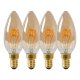 Лампа светодиодная диммируемая Lucide E14 3W 2200K янтарная 49043/03/62. 