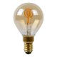 Лампа светодиодная диммируемая Lucide E27 3W 2200K янтарная 49046/03/62. 