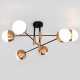 Потолочная люстра Eurosvet Nuvola 70129/6 латунь. 