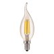 Лампа светодиодная филаментная Elektrostandard E14 9W 6500K прозрачная 4690389175312. 