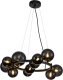 Подвесная люстра Indigo Molecola 11018/11P Black V000195. 