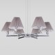 Подвесная люстра Eurosvet Peony 60136/6 хром/серый. 
