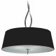Подвесная люстра Mantra Ninette Chrome - Black Shade 1912. 