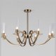 Люстра на штанге Eurosvet Rosher 60141/8 латунь. 